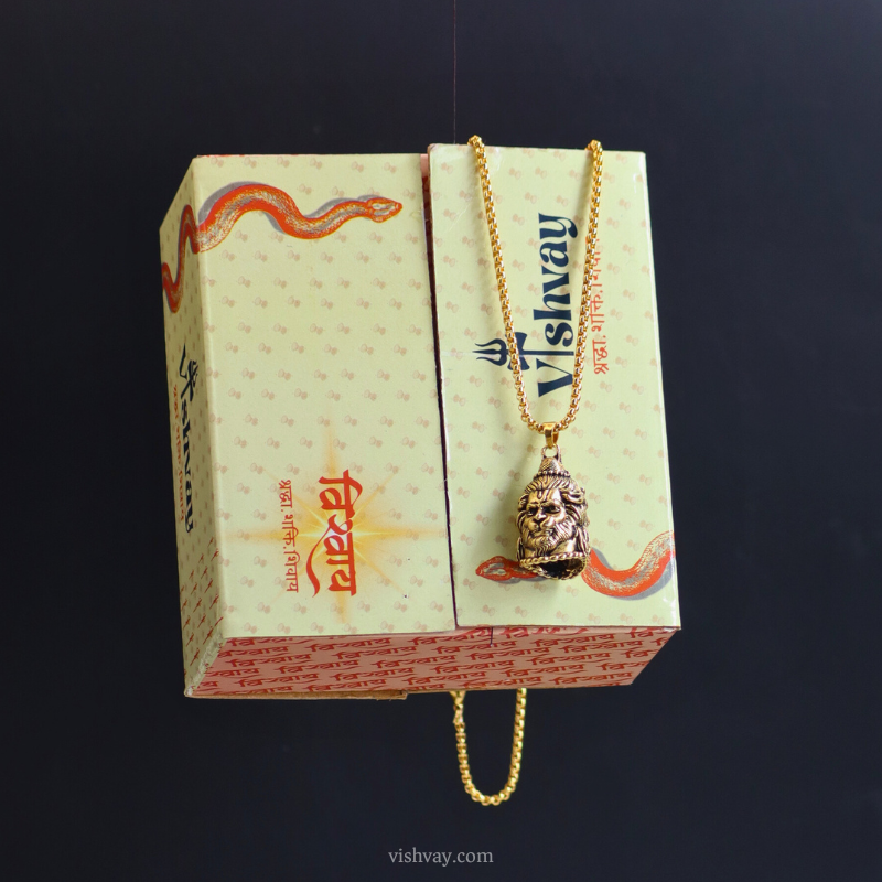 Reversible Shiv-Hanuman Pendant Set