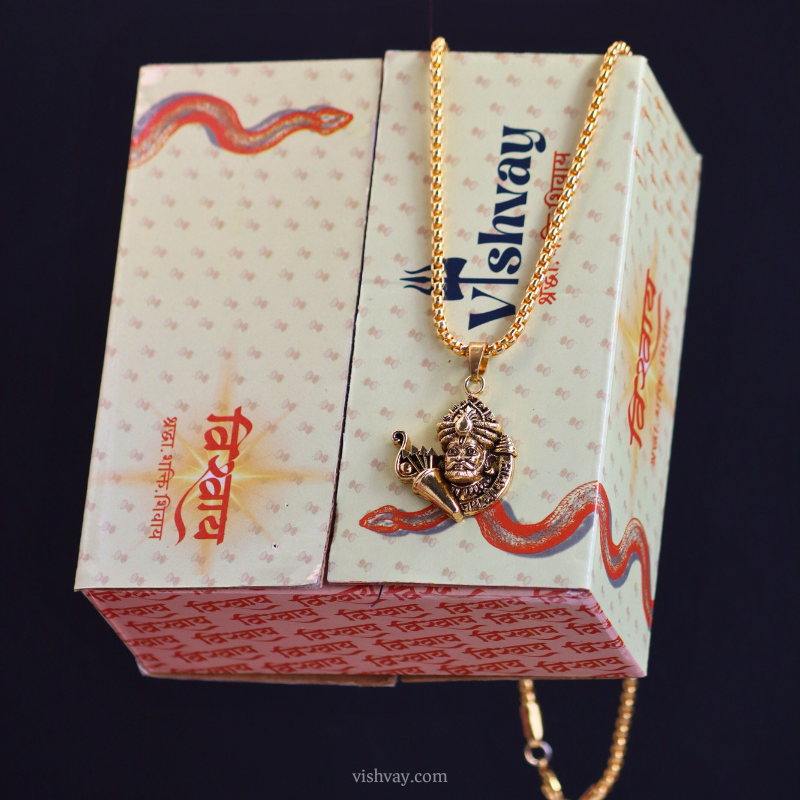 Khatushyam Locket with Gold Plated Chain