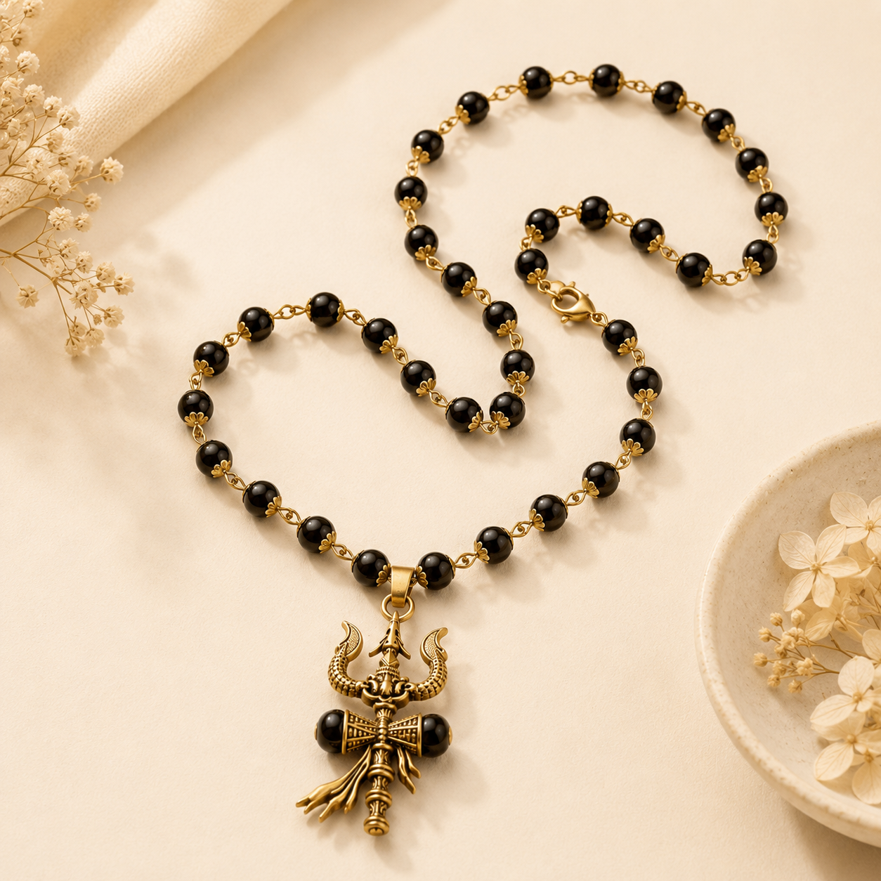 Karungali Trishul Mala for Men & Women