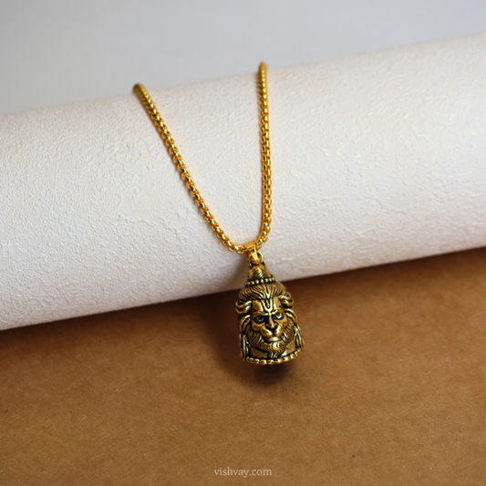 Reversible Shiv-Hanuman Pendant Set