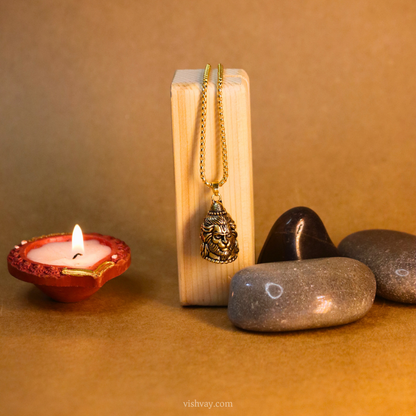 Reversible Shiv-Hanuman Pendant Set
