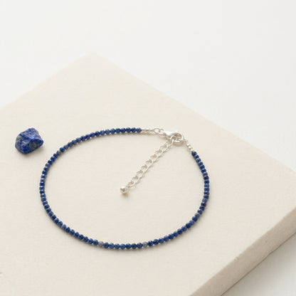 Natural Lapis Lazuli Anklet | Wisdom, Truth &amp; Inner Power
