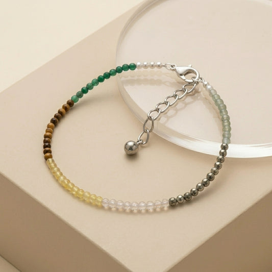 Dhanyog Gemstone Anklet | Prosperity & Wealth Attraction