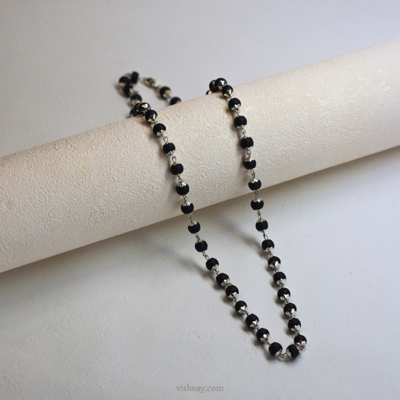 Silver Plated Karungali Mala