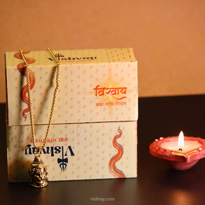 Reversible Shiv-Hanuman Pendant Set