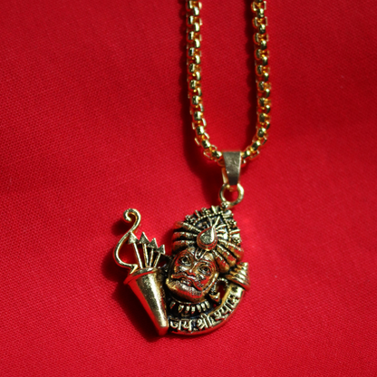 Khatu Shyam Locket With Gold Plated Chain