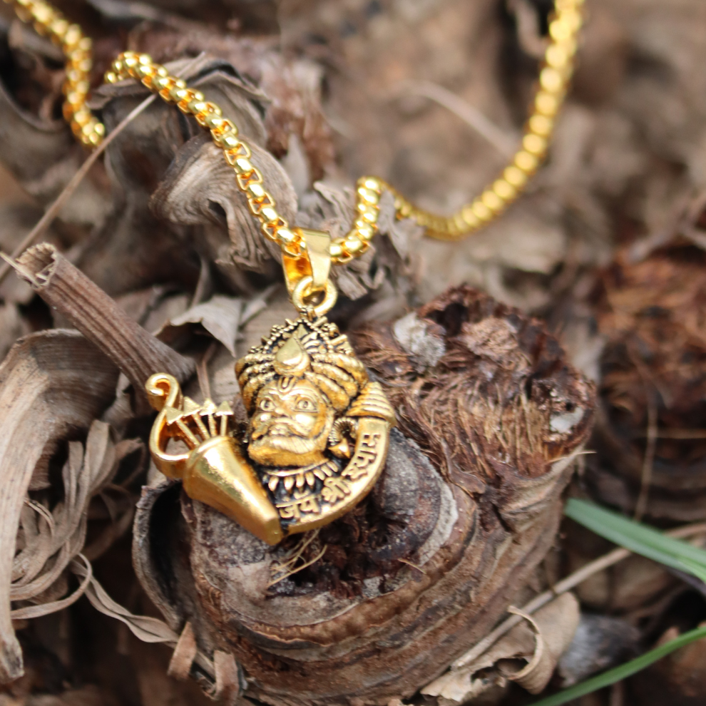 Khatu Shyam Locket With Gold Plated Chain