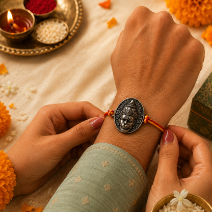 Divine Hanuman Blessings Rakhi