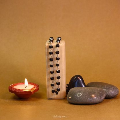 Silver Plated Karungali Mala