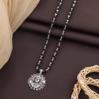 Authentic Karungali Mala with Murugan Face Pendant
