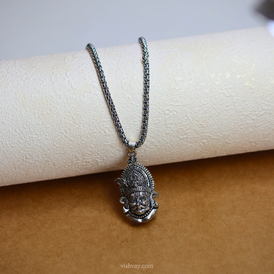 Khatushyam Locket with Silver Plated Chain