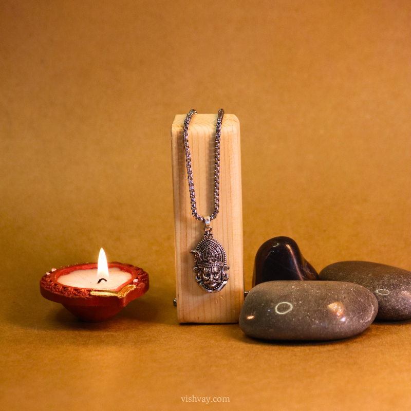 Khatushyam Locket with Silver Plated Chain