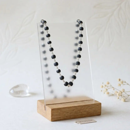 Ebony Wood Karungali Mala – Silver Plated | Buy 1 Get 2 Free