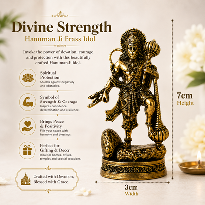 Hanuman Ji with Gada Idol | Blessings of Bajrangbali