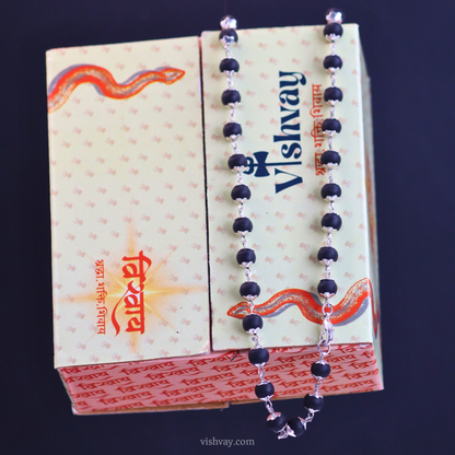 Silver Plated Karungali Mala