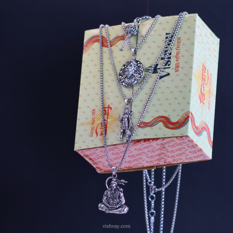 Lord Hanumanji Pendant Combo ( BUY 1 GET 3 FREE )