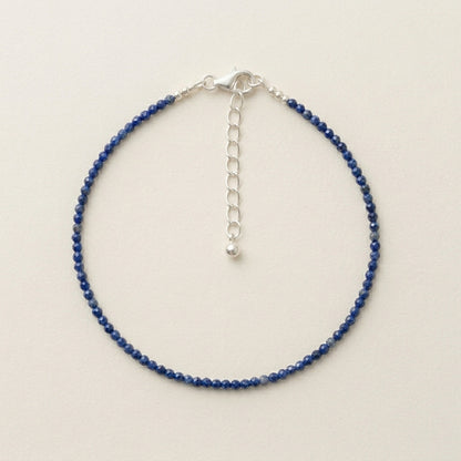 Natural Lapis Lazuli Anklet | Wisdom, Truth &amp; Inner Power
