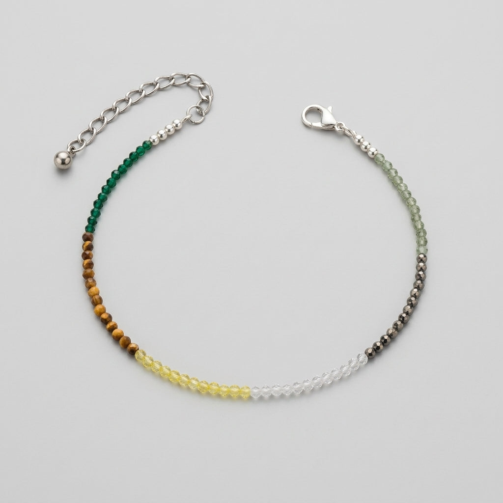 Dhanyog Gemstone Anklet | Prosperity & Wealth Attraction