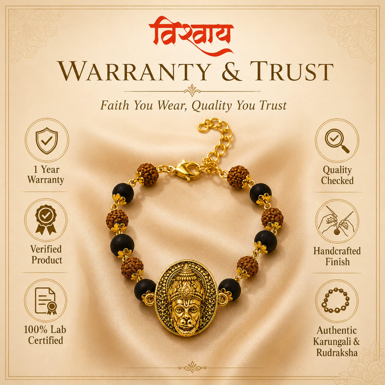 Divine Hanuman Blessings Bracelet