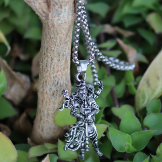 Standing Warrior Lord Shiva Pendant