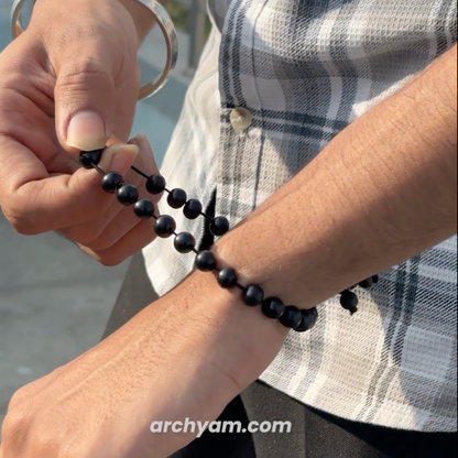 Original Karungali Malai 108-Beads & Karungali Malai Bracelet Combo with Govt. Certification