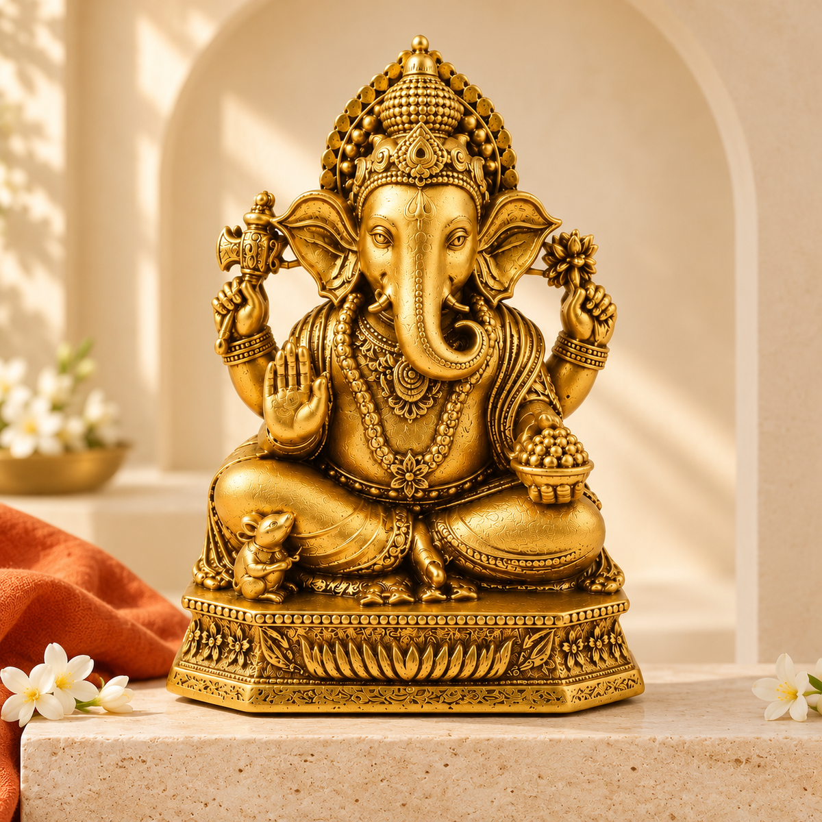 Siddhivinayak Ganesha Idol for Home, Car & Office Décor