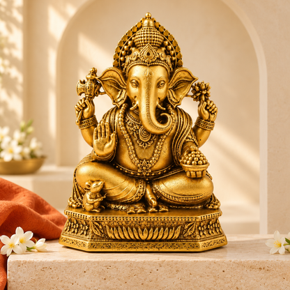 Siddhivinayak Ganesha Idol for Home, Car & Office Décor