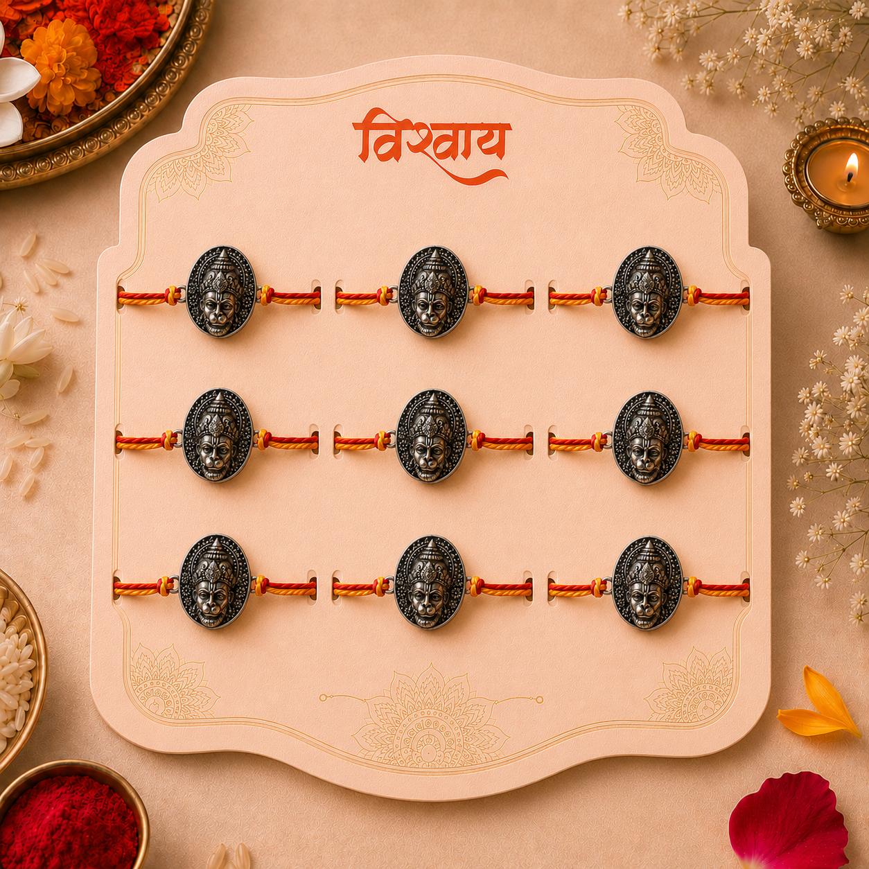 Divine Hanuman Blessings Rakhi