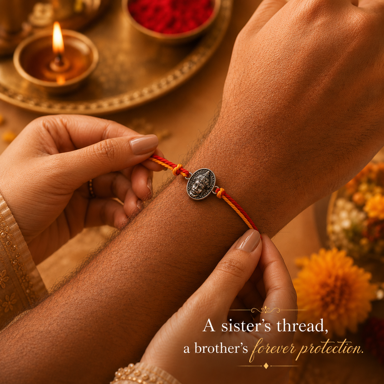 Divine Hanuman Blessings Rakhi