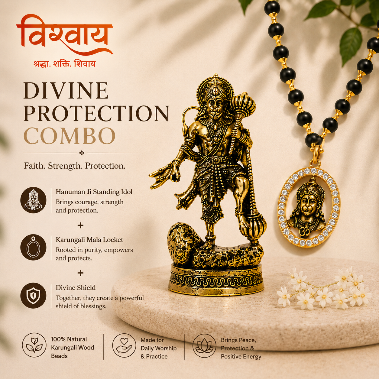 Hanuman Ji with Gada Idol | Blessings of Bajrangbali