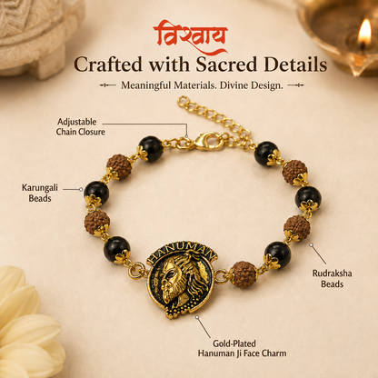 Hanuman Ji Face Bracelet