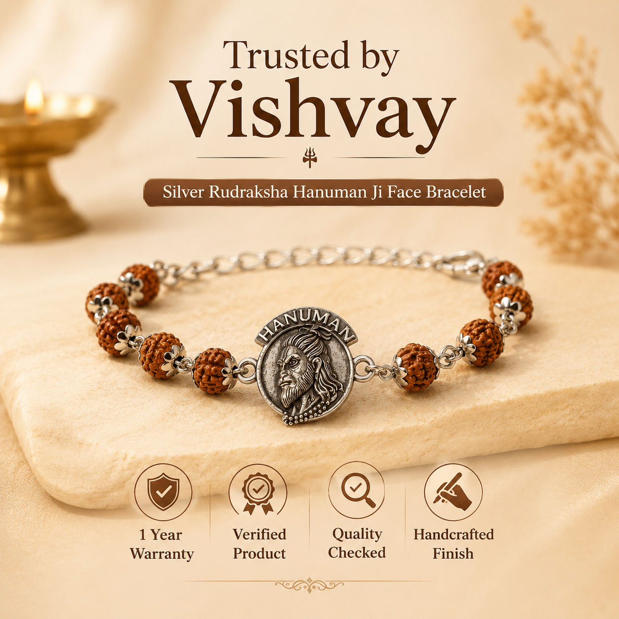 Hanuman Ji Face Bracelet