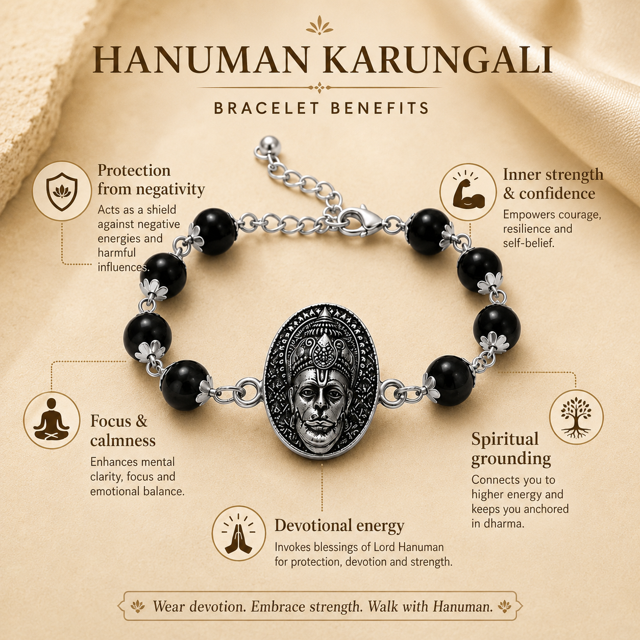 Divine Hanuman Blessings Bracelet
