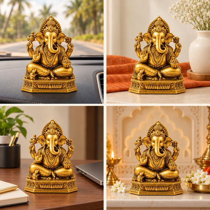 Siddhivinayak Ganesha Idol for Home, Car & Office Décor