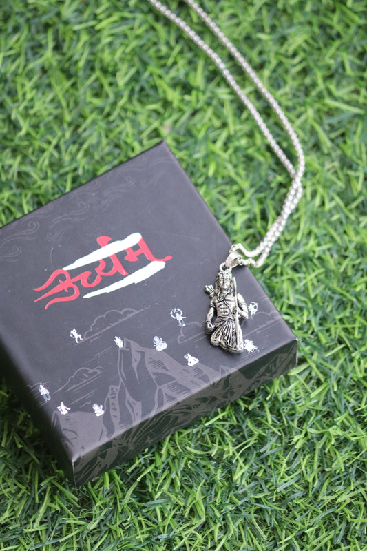 Lord Ram Silver Pendant