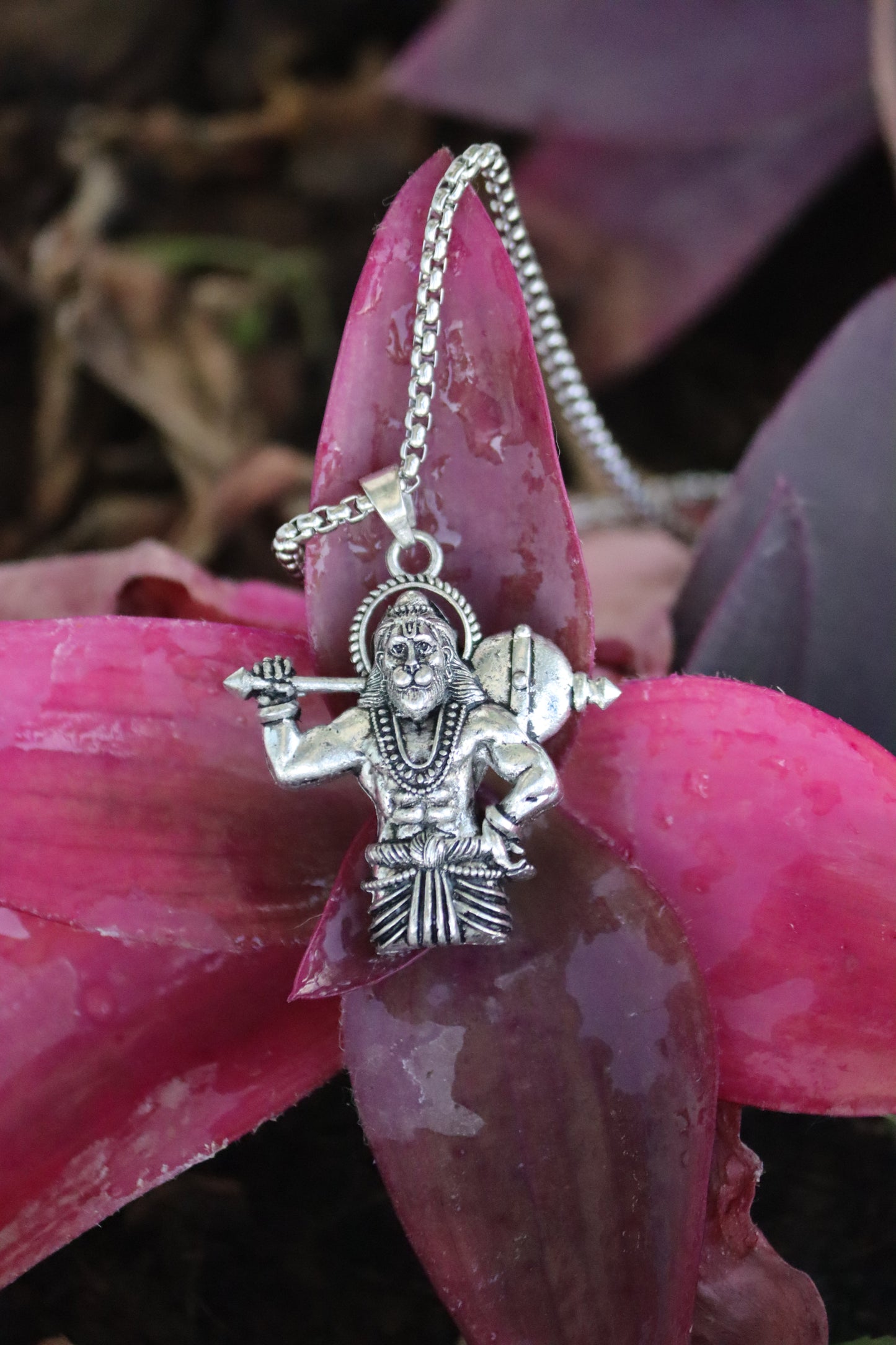 Set of 3 Hanuman Ji Pendants – Panchmukhi, Mahabali & Meditating