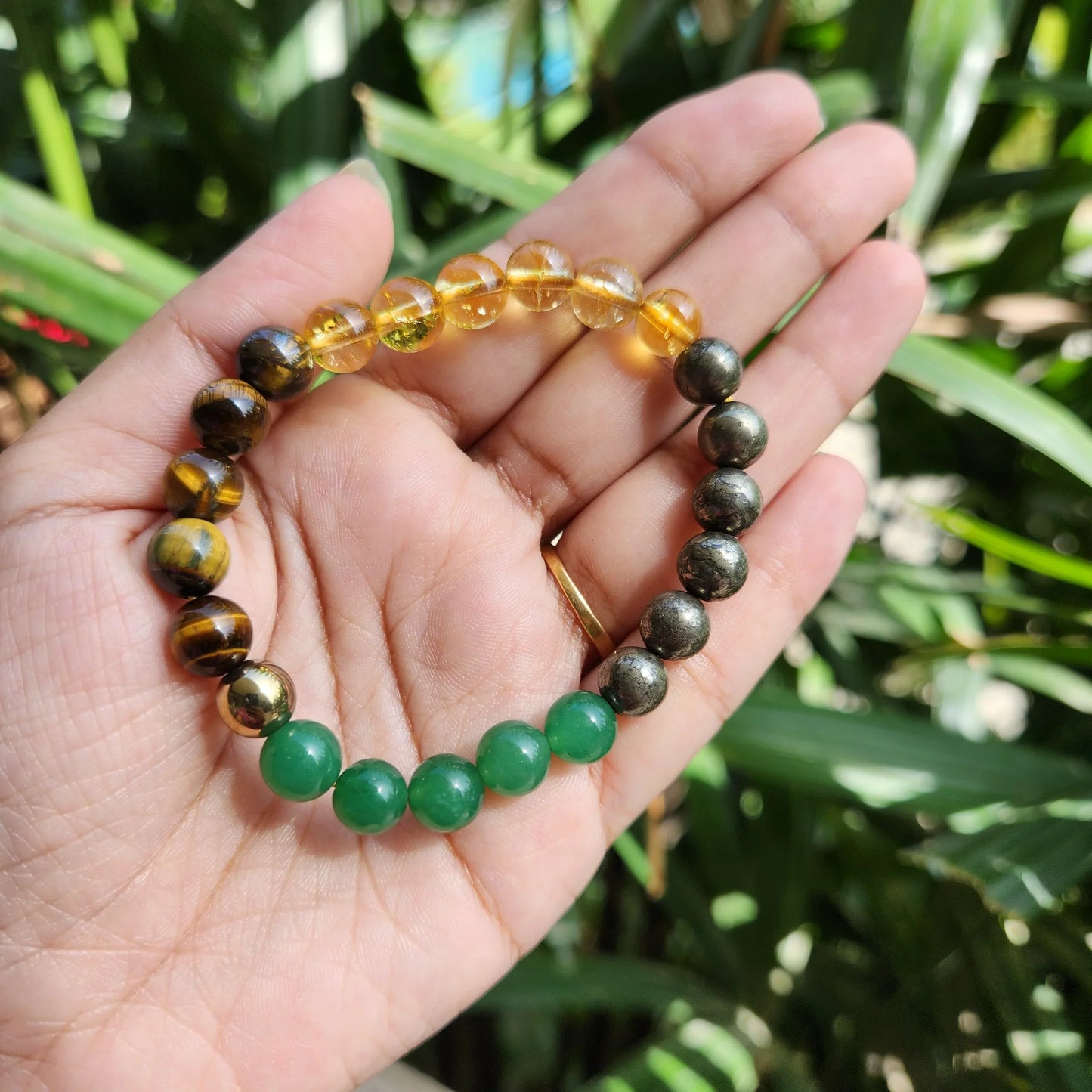 100% Original Money Magnet Bracelet | Aventurine Citrine Tiger Eye Pyrite