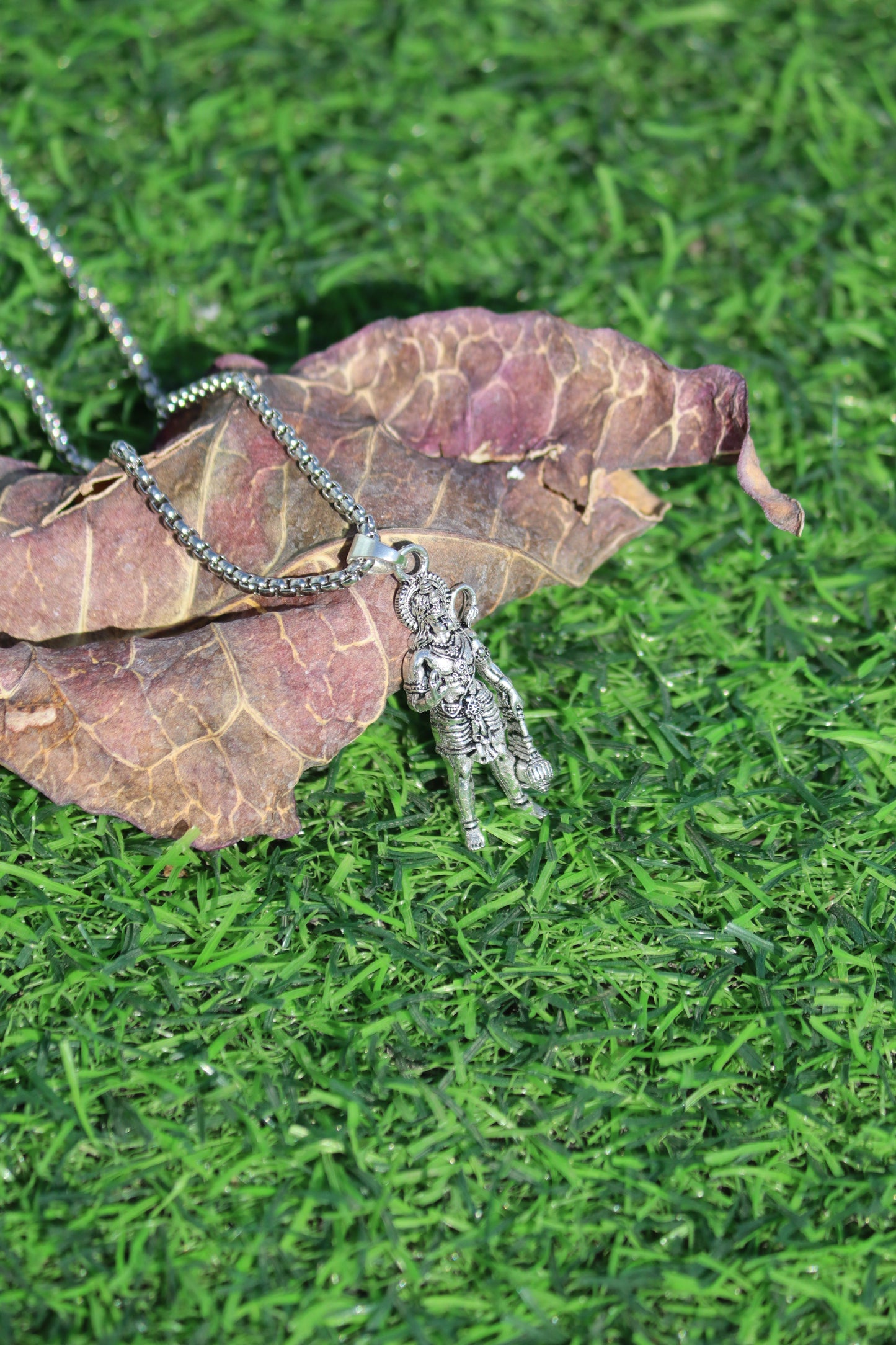 Standing Hanuman ji Silver Pendant