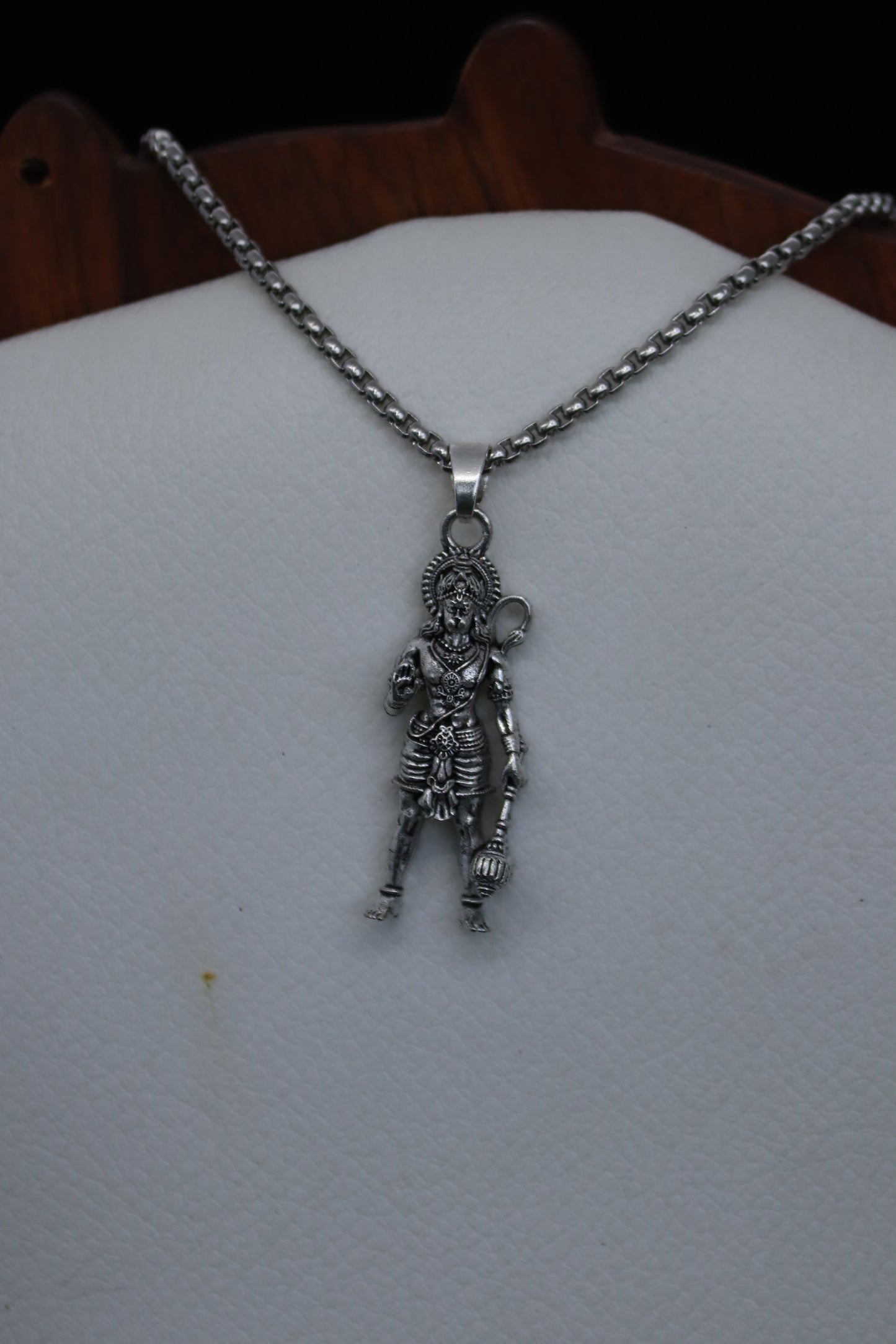 Standing Hanuman ji Silver Pendant