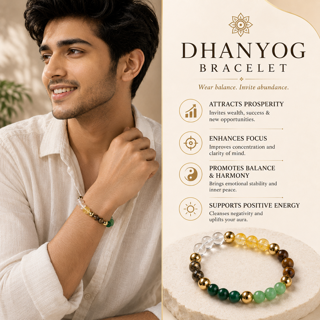 Dhan Yog Bracelet™ | Attract Wealth, Luck & Prosperity