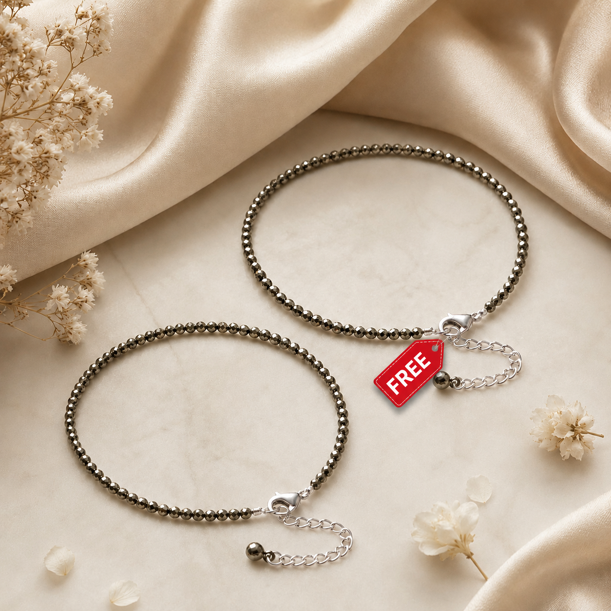 Pyrite Anklet
