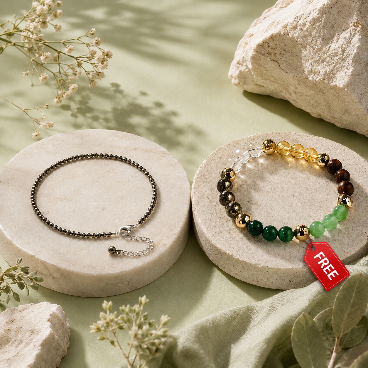 Pyrite Anklet
