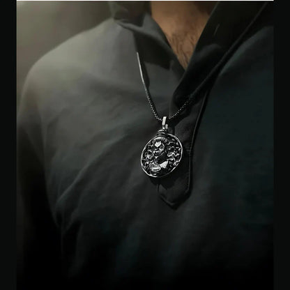 Hanuman Ji Pendant Oxodaised Silver Chain