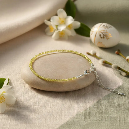 Natural Citrine Anklet | Stone of Abundance &amp; Positivity