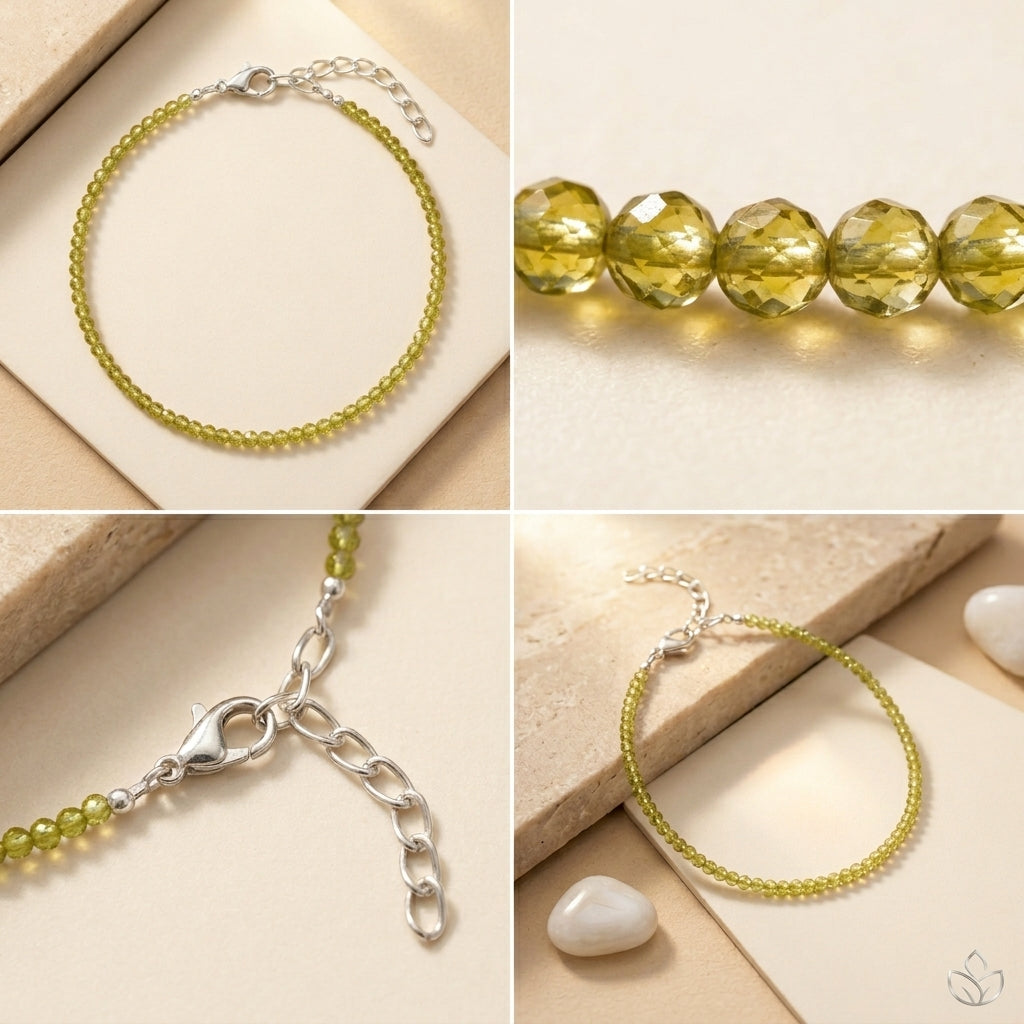 Natural Citrine Anklet | Stone of Abundance &amp; Positivity