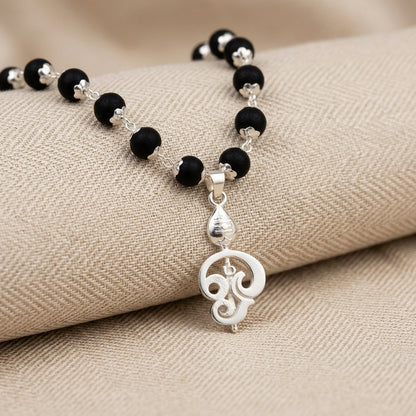 Karungali Mala with Vel Pendant for Blessings & Protection