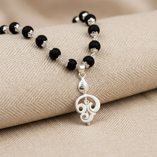 Karungali Mala with Vel Pendant for Blessings & Protection